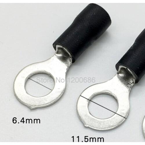 RV3.5-6 round pre-insulated terminal O-type cold-pressing terminal copper nose 100 / bag