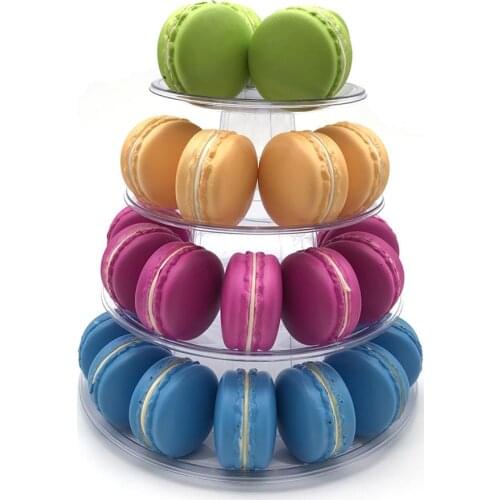 Macarons Display Tower 4-layer Cupcake Stand Food Display Stand Cake Stand Wedding Decoration Birthday Party Favor