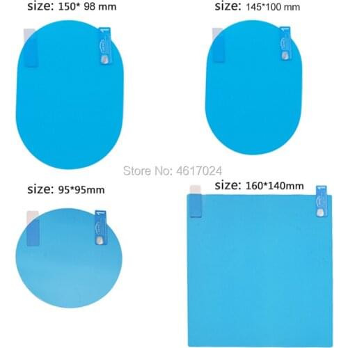 2pcs car rearview mirror waterproof film Anti fog window clear rainproof rear view mirror protective soft film auto accessories