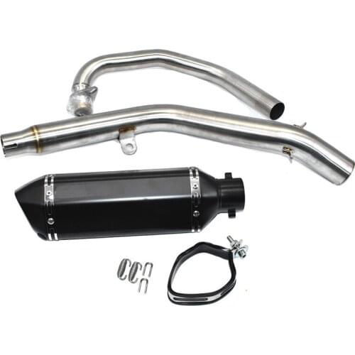 Motorcycle exhaust full exhaust system muffler pipe For Honda CB190 CB190R with 370mm exhaust slip-on front system