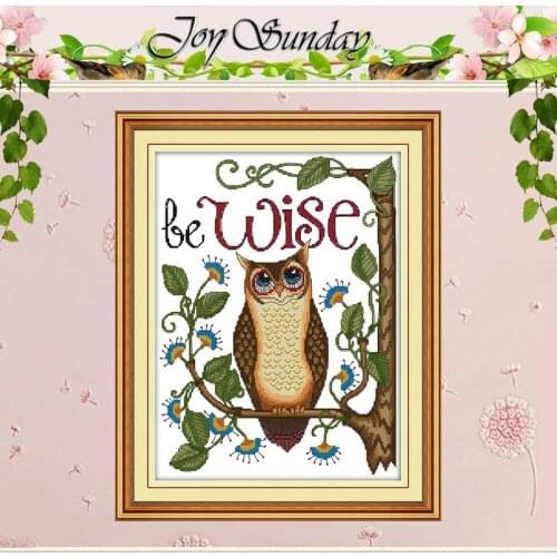 Owl Patterns Counted Cross Stitch 11CT 14CT counted Cross Stitch Set Wholesale Animal DIY Cross-stitch Kit Embroidery Needlework