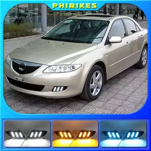1 set for Mazda 6 Mazda6 2003 2004 Driving DRL Daytime Running Light fog lamp Relay LED Daylight car styling free shipping