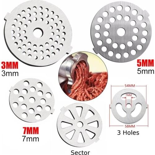 1pc Meat Grinder Plate Net Cut Meat Grinder Parts Elements Replace Stainless Steel Meat Hole Plate