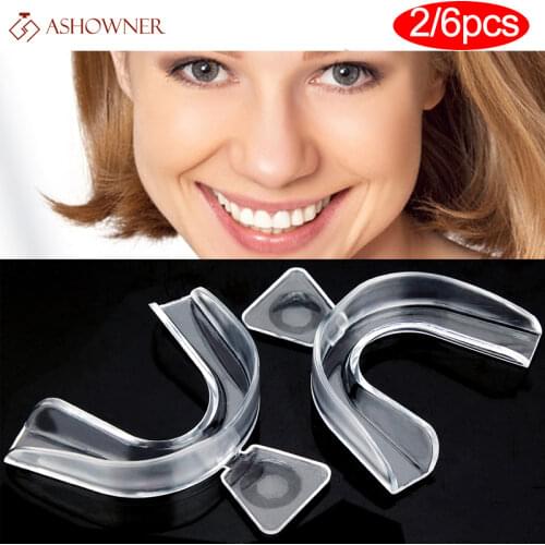 ASHOWNER 2 PCS EVA Thermoplastic Whitening Tooth Cover Dental Care Bleaching Tooth Whitener Mouth Oral Hygiene Trays