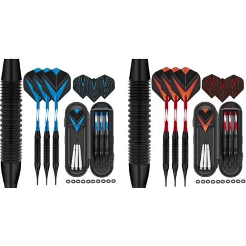 3Pcs Nylon Tip Darts 19 Grams,Aluminum Shafts & Iron Barrel,Nylon Tip & Pet Flight,Levels in Rec Room,Bar and Game Room N0PC