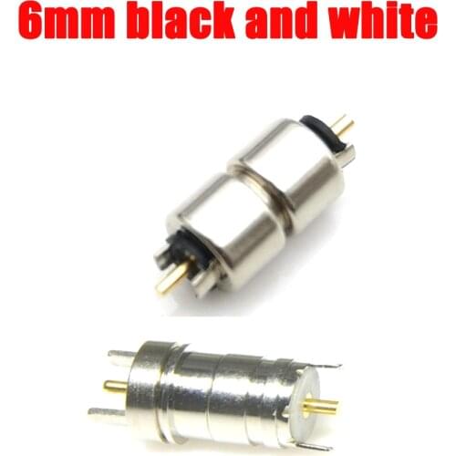 4set 6mm 2Pin Magnet Single Spring-Loaded Magnetic Cable Pogo pin Connector Charge Power male female Probe5-12V Solder Wire type