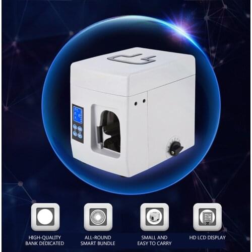 Automatic Bundling Machine Banknote Cheque Binding Machine Fast Heating Paper Money Currency Bundle Machine MS8011A