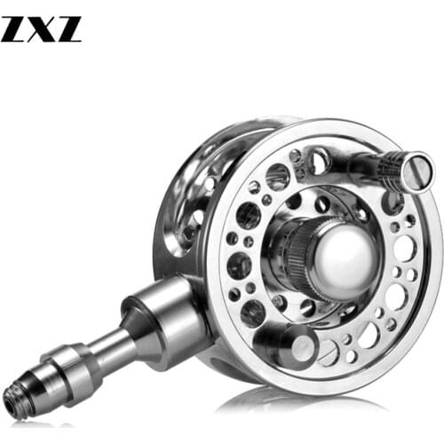 Full Metal Hollow Wheel with Unloading Force Knob Inside Diameter 11-21mm Fish Line Reel Metal Fishing Accessory for Rod Pesca