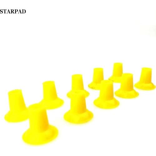 10pcs for Electro-pneumatic Valve Cup Grinder Mill Rubber Suction Cup Car Repair Valve Black and Yellow 4CM / 3CM / 2.5CM
