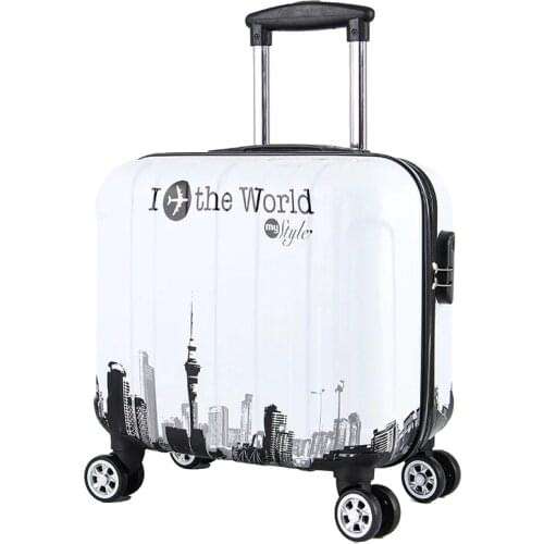 18 inch Travel Suitcase for Women&Men Trolley Travel Bags Spinner Wheels Student Rolling Luggage bag Boarding box Travel Luggage