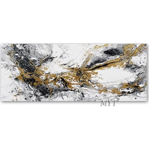 Living Room Decorative Item Abstract Gold Textured Hand Painted Oil Painting Artwork Piece Canvas Wall Art Abstract Wall hanging