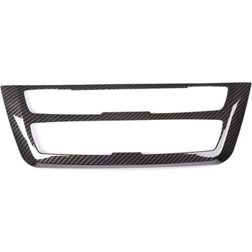 NEW-Carbon Fiber Style ABS Plastic Center Decoration Frame Trim For BMW 3 4 Series GT F30 F32 F34 2013-2018