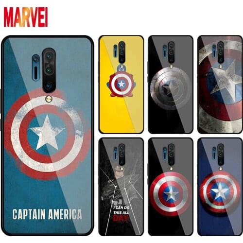 Soft TPU Cover Captain America Shield for OnePlus Nord N100 N10 8T 8 7T 7 6T 6 5T Pro Black Phone Case Shell Soft Cover