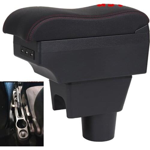 For Renault Duster Armrest box central Store content DUSTER armrest box with cup holder ashtray with USB interface