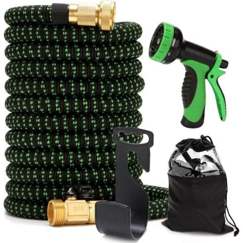 Garden Hose, 25-Foot Expandable Flexible Hose, With Functional Nozzles, High-Pressure Spray Nozzle Hose