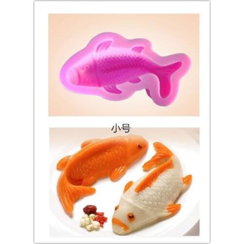 Carp silicone rice cake hot pot butter ice powder goldfish cake mold