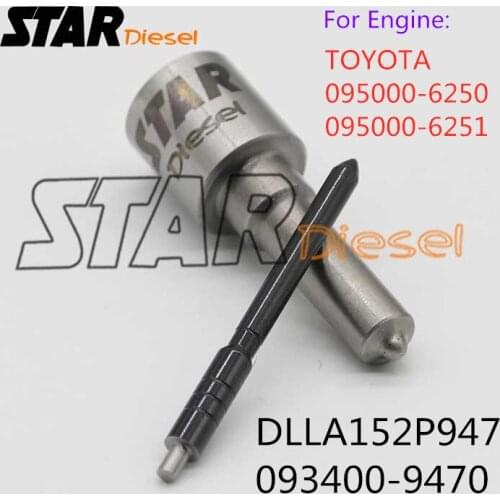 STAR diesel 093400-9470 DLLA152P947 Common Rail Fuel Injector Spray Nozzle For TOYOT 095000-6250 095000-6251