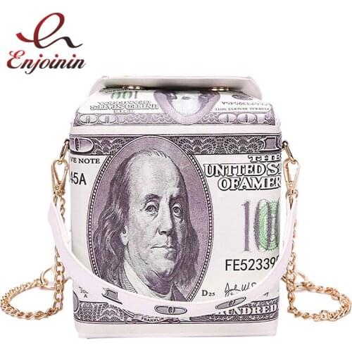 Fashion Dollar Pattern Crossbody Bag for Women 2020 Shoulder Bag Purses and Handbags Pu Leather Female Money Bag Bucket Bag