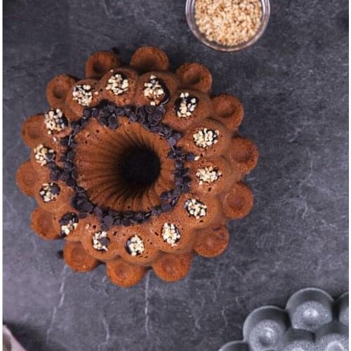 Shinning Star Aluminum Bundt Pan Heavy Cast Aluminum Bakeware