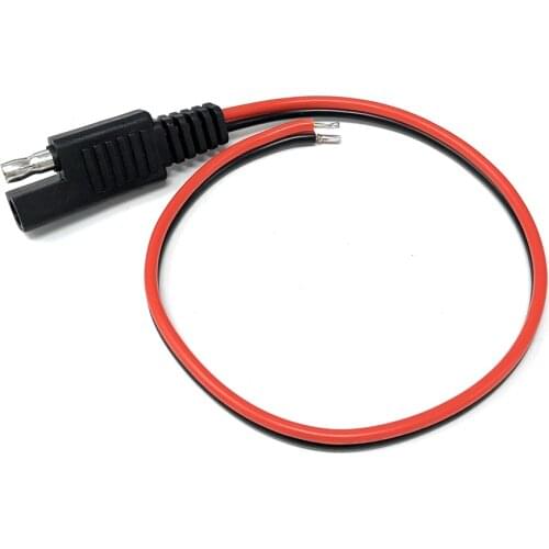 DIY Motorcycles Battery Solar Panel SAE Extension Cable 18AWG 30CM 2 Pin SAE Connector Cable Quick Disconnect Extension Cable
