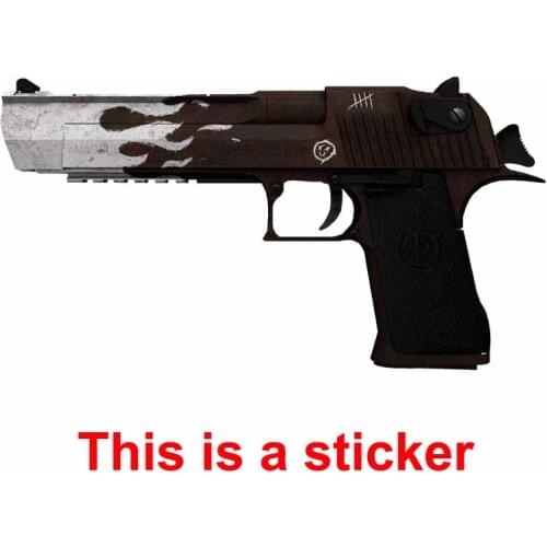 15cm x 8cm For Csgo Desert Eagle Vinyl Material Decal Waterproof Car Stickers Anime Car Assessoires Decoration