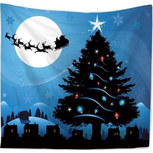 Zeegle Christmas Decor Wall Tapestry Curtain Table Cloth Sofa Cover Digital Printed Walls Hanging Tapestry Bedspread Beach Towel