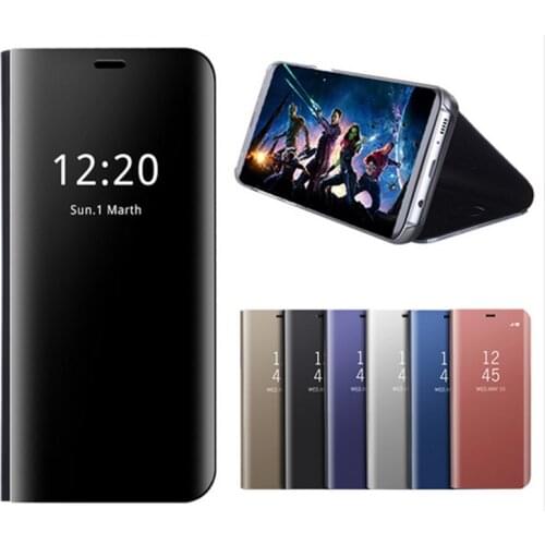Note9 Mirror Flip Case For Samsung Galaxy Note 9 Luxury Clear View PU Leather Cover For Samsung Note 9 Case for Galaxy Note9