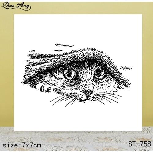 ZhuoAng Yellow-bellied Cat Clear Stamps/Seals For DIY Scrapbooking/Card Making/Album Decorative Silicon Stamp Crafts