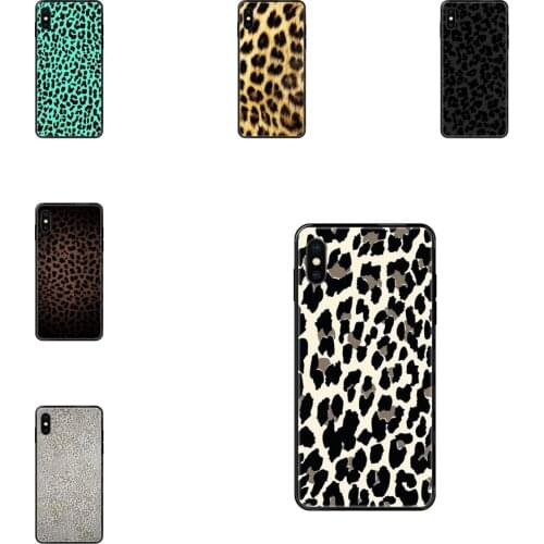 Gold Yellow Pastel Leopard For Galaxy A5 A6 A7 A8 A10 A10S A20 A20S A20E A21S A30S A40 A50 A70 A71 A70E 2017 2018 Black Soft