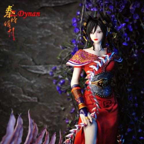 1/6 Chinese Ancient dolls cute girl Anime Crimson Lotus head sculpt clothes Full Set for 12" Female soldier figure toys gifts