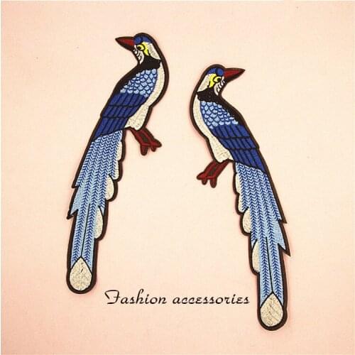 1PCS new arrival Cartoon Animal bird Patches Iron On Clothes Garment Appliques for T-shirt Diy Embroidered Badge Accessories