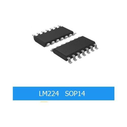 10pcs LM224 LM224DR LM224DT SOP-14 Operational Amplifiers - Op Amps 3-32V Quad Channel Lo PWR -25 to 85deg