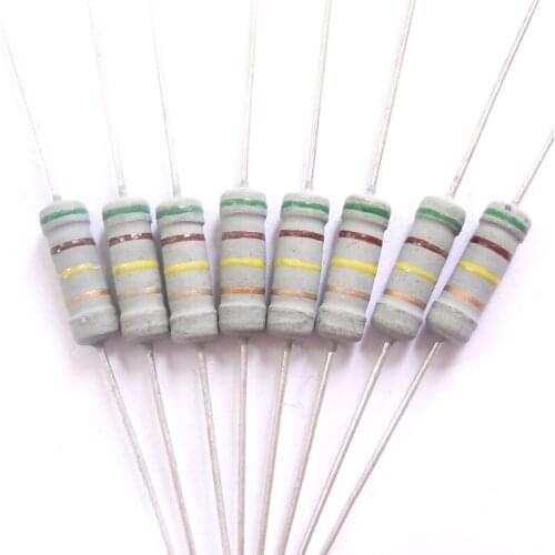 1w 510k ohm 510000 ohm 100% Original New Fixed resistor Metal Oxide Film Resistors Resistance +/- 5% (200pcs)