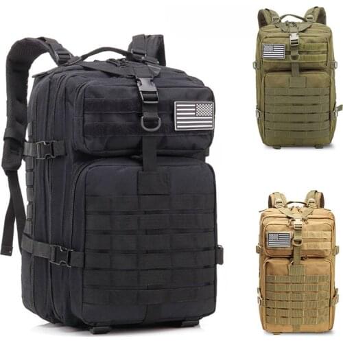 Military Army 45L Large Tactical Men Women Backpack Waterproof Outdoor Hiking Camping Bags Climbing Rucksack Backpacks