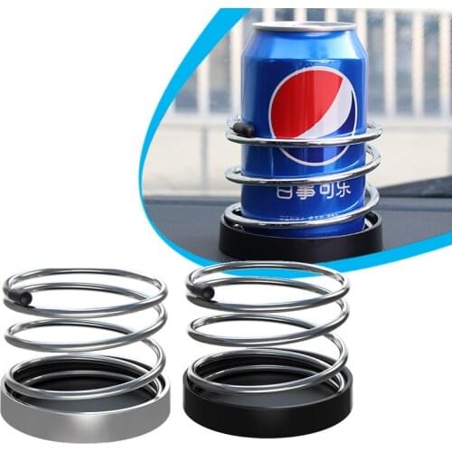 Car Spring Cup Holder Vehicle Dashboard Beverage Stand Ashtray Holder Water Holder Auto Interior Supplies Accessories