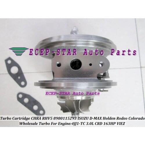 Free Ship Turbo Cartridge CHRA RHV5 VDD30013 VBD30013 8980115293 8980115296 For ISUZU D-MAX Rodeo 3.0L CRD 2007- 4JJ1-TC 163HP