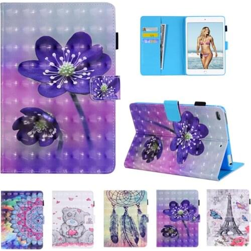 3D Painted Case For iPad2 iPad3 iPad4 Cover Soft TPU Stand Cover Smart Cover Funda for Apple iPad 2 3 4 Case with Auro Sleep