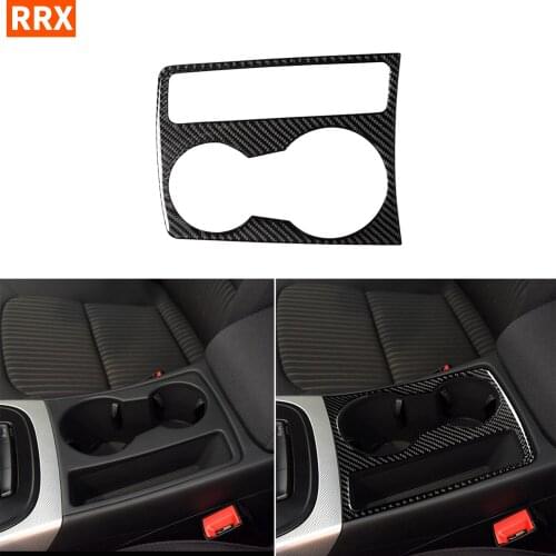 For Audi A5 2008-2017 A4 B8 2009-2016 Q5 2009-2017 Carbon Fiber Stcikers Water Cup Holder Frame Interiors Car Accessories