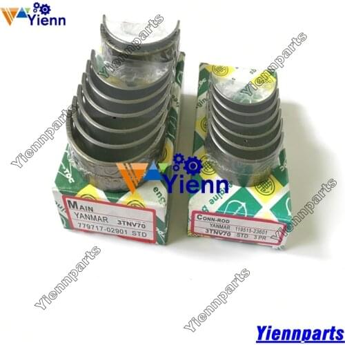 FOR Yanmar 3YM20 Crankshaft Main Bearing & ConRod Bearing Set For YANMAR 3YM20 Engine parts