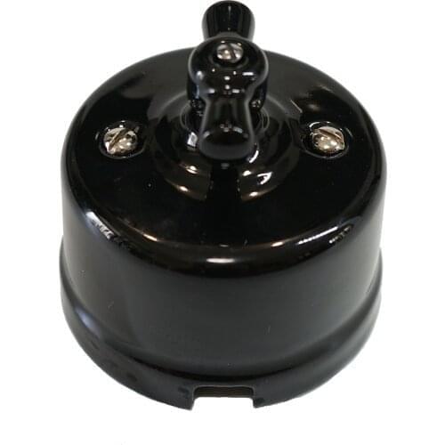 One Gang Double Way Vintage Ceramic Rotary Light Switch out 240V,10A