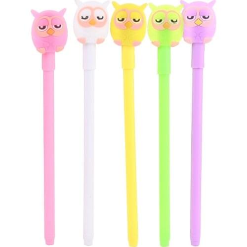 30 Pcs Creative Stationery Cartoon Owl Gel Pen Cute Student Patch Office Supplies Pen Wholesale