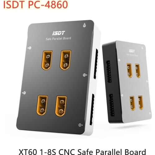 ISDT PC-4860 1-8S Safe Parallel Board XT60 CNC Parallel Charging Board For Lipo Gaoneng Tattu Battery