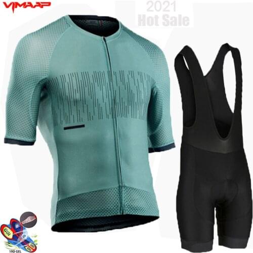 Team 2021 Cycling Jersey Bike Shorts Set Ropa Ciclismo Mens Summer MTB Quick Dry Pro BICYCLING Maillot Pants Clothing Ciclismo
