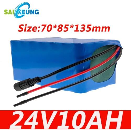 18650 lithium ion battery 24V 10000mAh 500W high power electric bicycle moped electric motorcycle battery with BMS protection