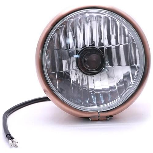 12v Motorcycle Retro Headlight Universal Side Mount Headlight For Harley Cruiser Chopper Cafe Racer Old School Bobber Touring