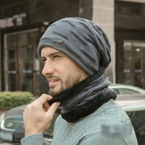 2019 winter mens hat winter letter label velvet thick men and women knit hat outdoor warm thickening casual design mens peas
