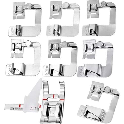 LMDZ 8 Pcs Sewing Machine Foot Set, 7 Pcs Sewing Machine Foot with 1 Pcs Adjustable Presser Foot,Home Sewing Foot,Sewing Machine