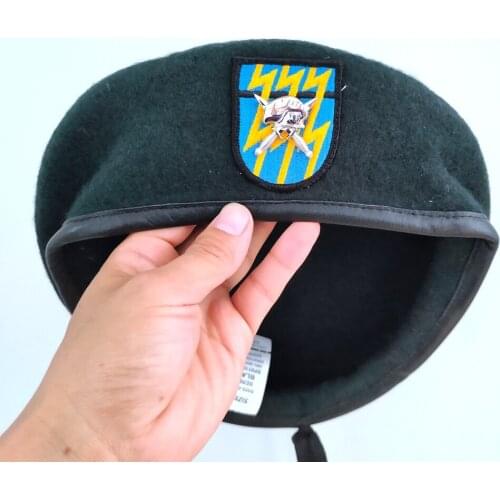 New US Army 12th Special Forces Group Wool Green Beret SPECIAL FORCES MILITARY PIN INSIGNIA Military Hat Cap 1961~1994