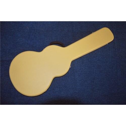 New Black yellow brown Hardcase For Electric Guitar,Wooden Made Red Inside guitar with guitar