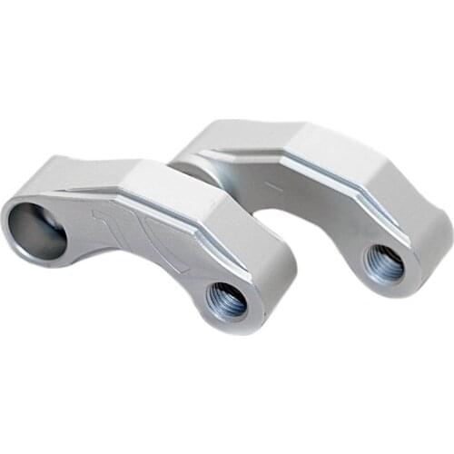 Pair Motorcycle Mirror Extender Risers Universal Handlebar Mount Rearview Mirror Spacers Adapter M10